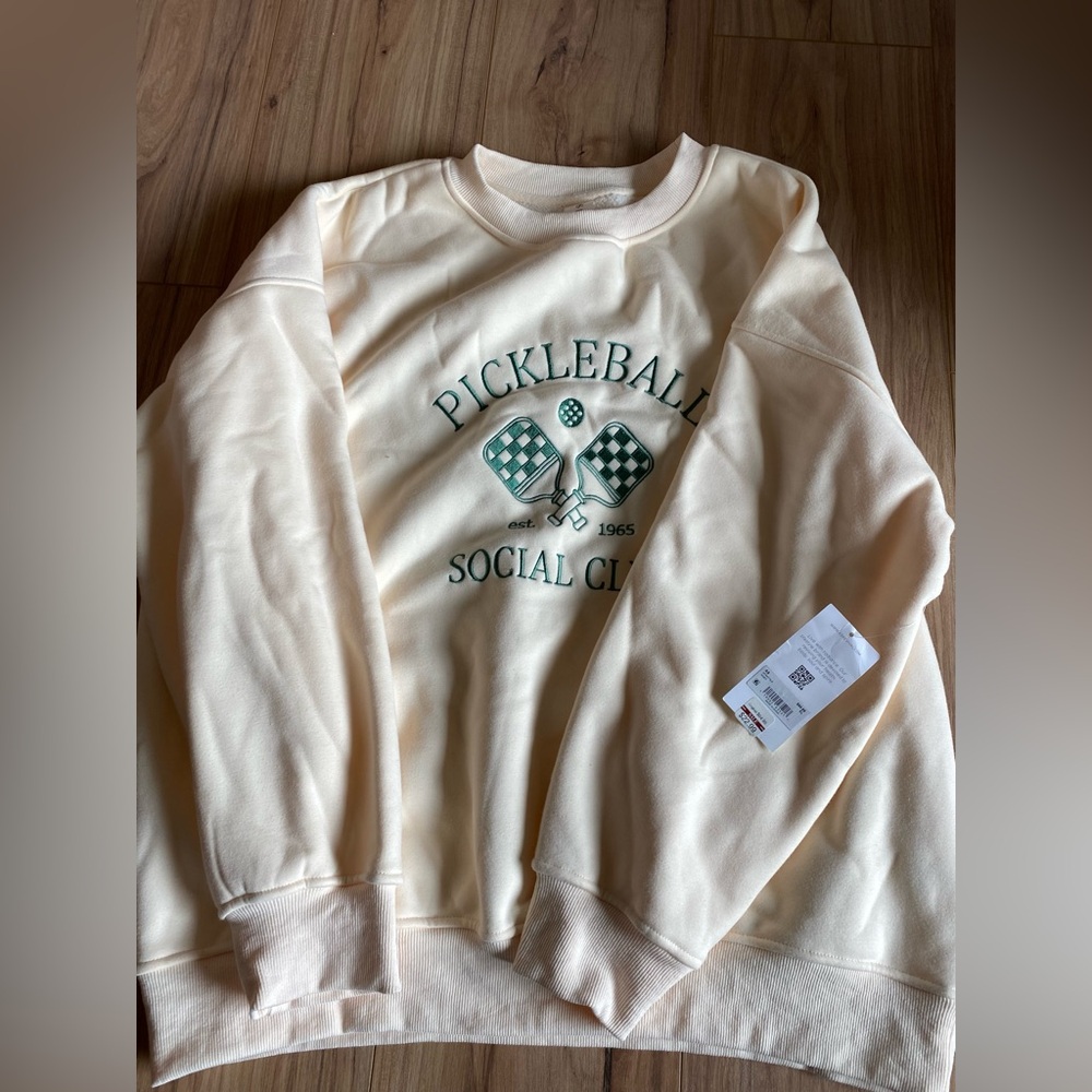Cream Pickleball Social Club Sweatshirt